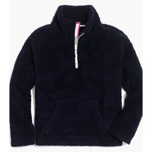 J. Crew Factory Navy Sherpa popover 1/4 Zip Jacket (Size S)